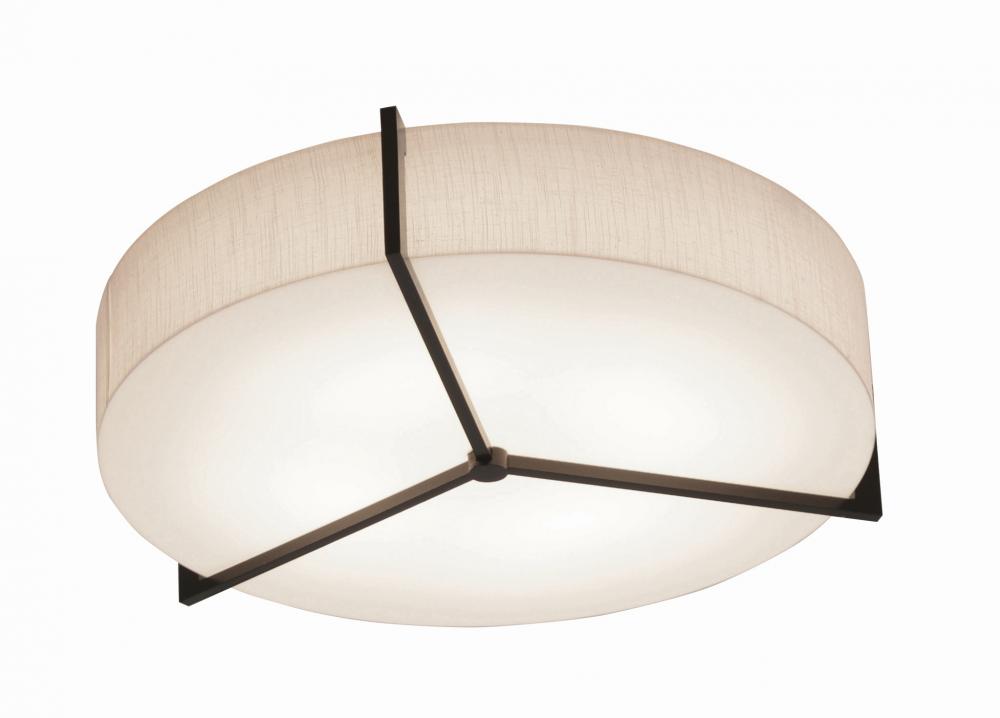 Apex 21'' LED Ceiling - Espresso Finish - Jute Shade