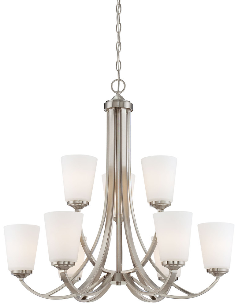 2 TIER 9 LIGHT CHANDELIER