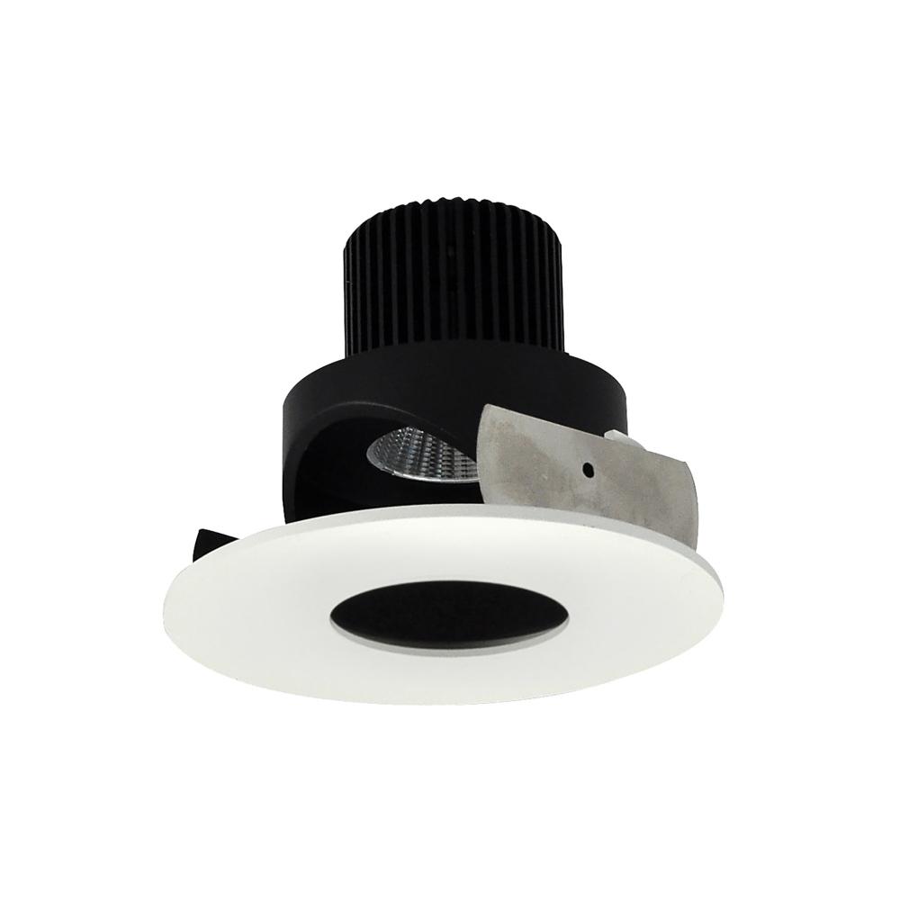 4" Iolite LED Round Adjustable Pinhole, 10-Degree Optic, 800lm / 12W, 2700K, Black Pinhole /