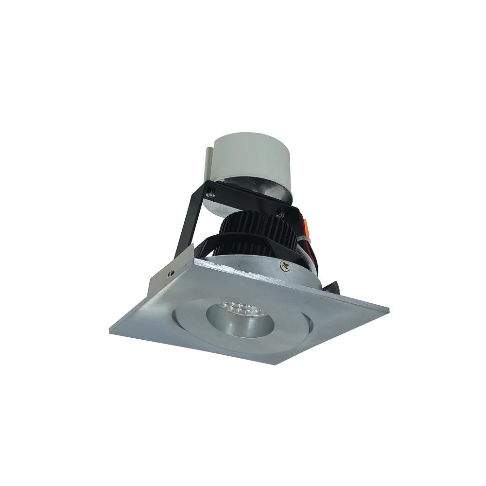 4" Iolite LED Square Adjustable Gimbal Retrofit, 800lm / 12W, Comfort Dim, Natural Metal Finish