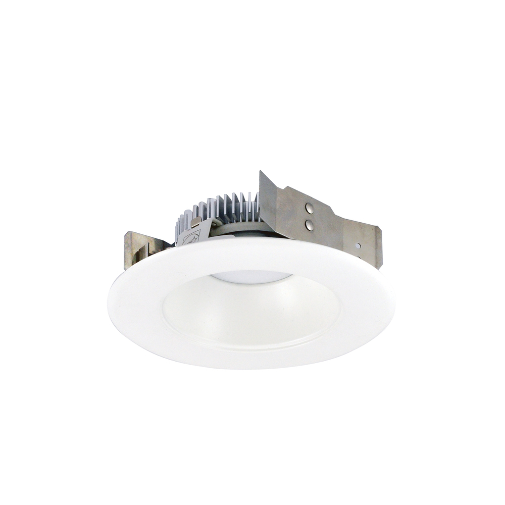 4" Cobalt Shallow High Lumen LED Trim, Round Reflector, 850lm, 2700K, Matte Powder White