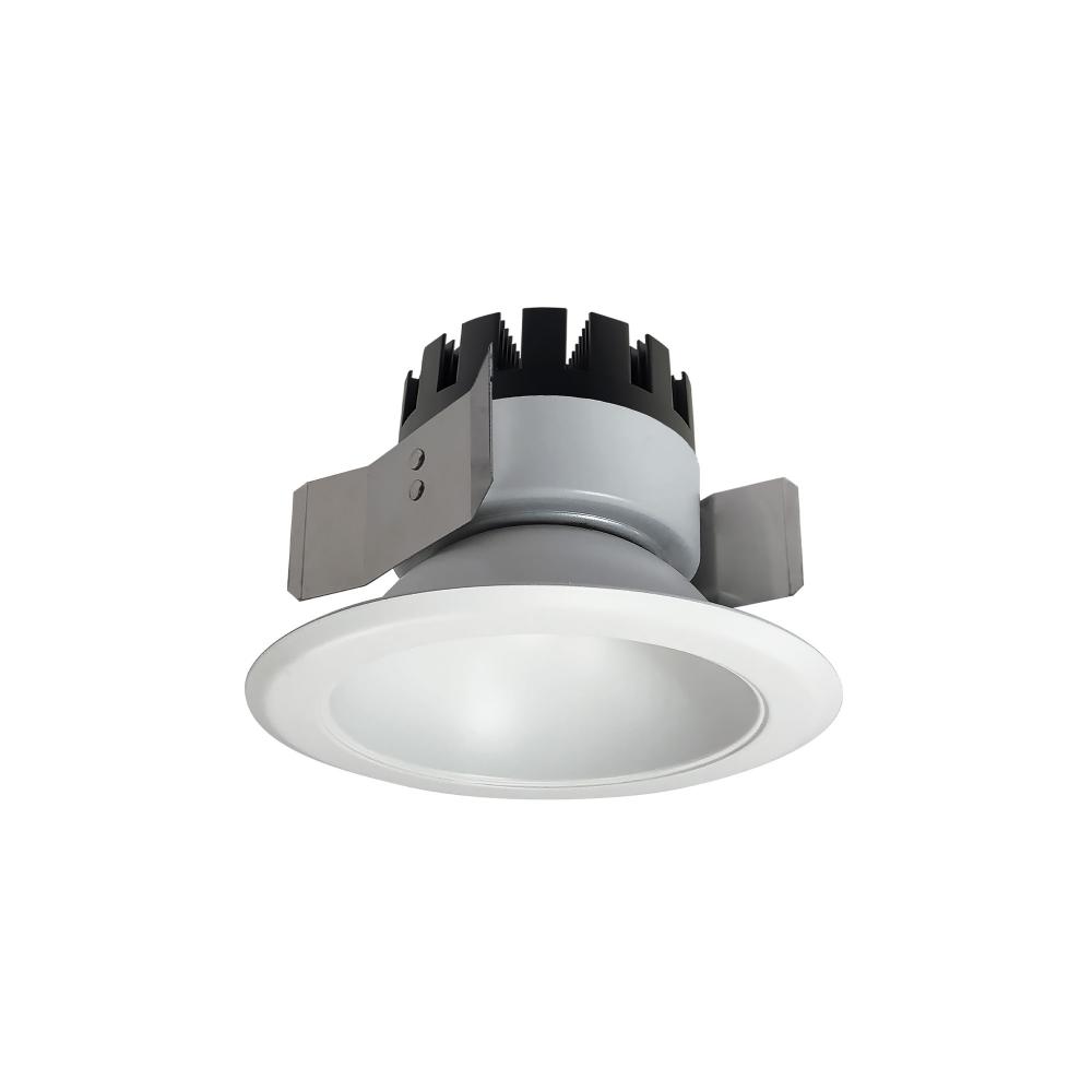 5" Marquise III Round Open Reflector, 900lm, 3000K, Flood Optic, White Reflector/White Flange