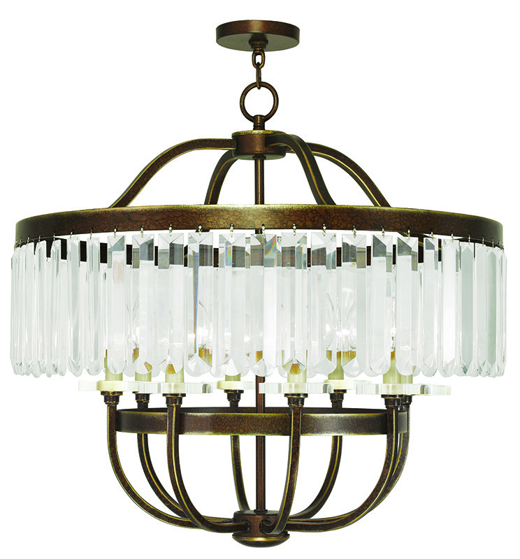 8 Light Palacial Bronze Chandelier