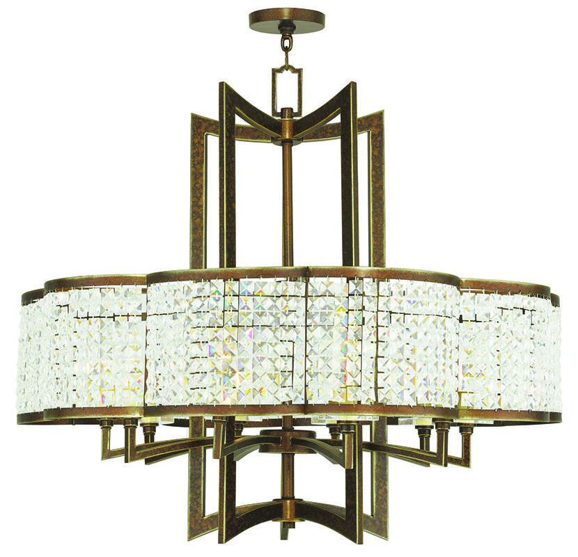 10 Light Palacial Bronze Chandelier