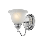 Livex Lighting 1351-05 - 1 Light Polished Chrome Bath Light