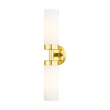 Livex Lighting 15072-02 - 2 Lt Polished Brass ADA Vanity Sconce