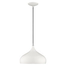 Livex Lighting 41172-69 - 1 Lt Shiny White Mini Pendant