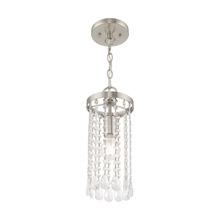 Livex Lighting 51062-91 - 1 Lt Brushed Nickel Mini Pendant