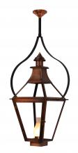 The Coppersmith CR24E-HSI-PY - Creole 24 Electric-Hurricane Shade-Pendent Yoke