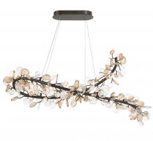 Lib & Co. US 12223-043 - Pisa, 22 Light Ovalval LED Chandelier, Black with Gold Accent