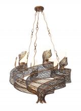 Varaluz 240C06HO - Flow 6-Lt Chandelier - Hammered Ore