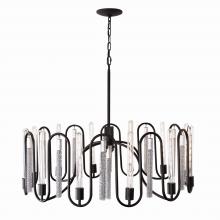 Varaluz 354P12MBCH - Darden 12-Lt Pendant - Matte Black/Painted Chrome