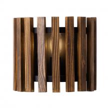 Varaluz 387W01MBW - Suratto 1-Lt   Sconce - Matte Black/Medium Walnut