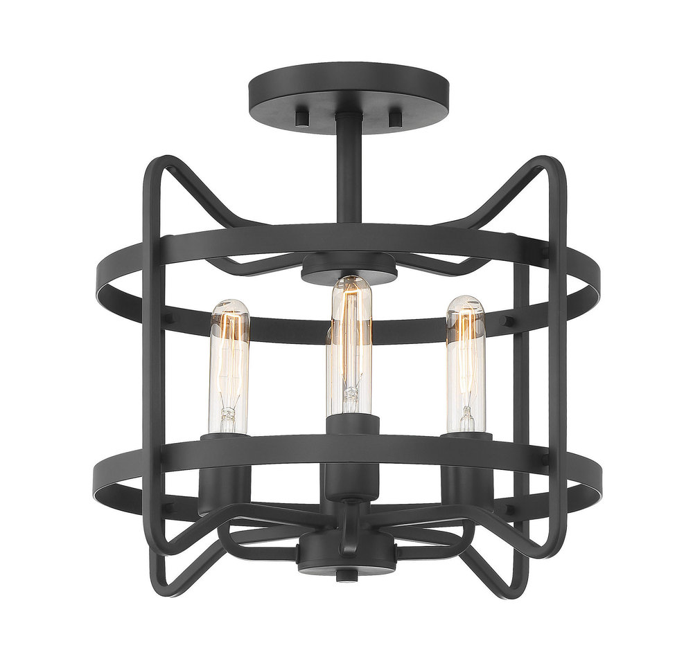 Kent 4-Light Ceiling Light in  Matte Black