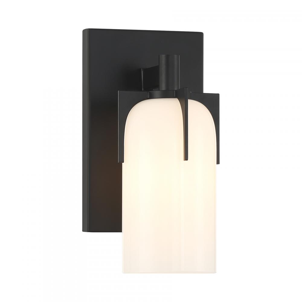 Caldwell 1-Light Wall Sconce in Matte Black