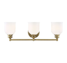 Savoy House 8-6836-3-322 - Melrose 3-Light Bathroom Vanity Light in Warm Brass