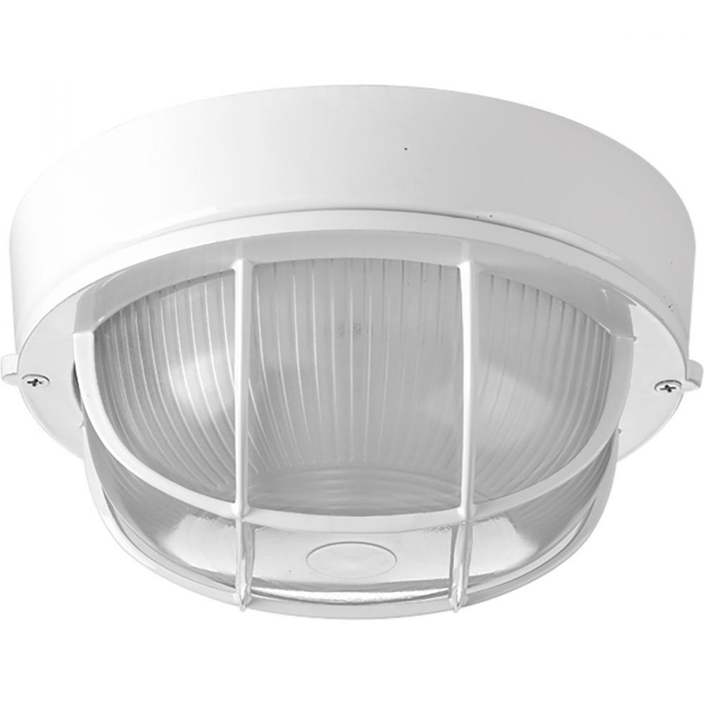 One-Light Bulkhead 7-7/8" Flush Mount