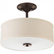 Progress P3712-20 - Inspire Collection Two-Light 13" Semi-Flush