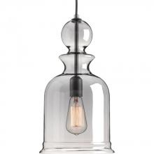 Progress P5333-143 - Staunton Collection One-Light Graphite Smoke Glass Global Pendant Light