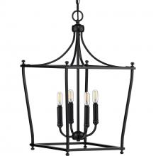 Progress P500214-031 - Parkhurst Collection Black Four-Light Foyer