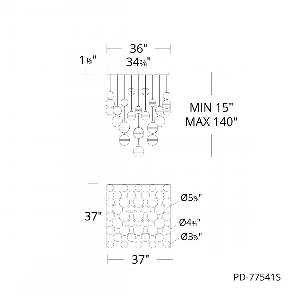 Cyllindra Chandelier Light