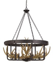 CAL Lighting FX-3703-8 - Angelo 60W X 8 Metal Antler Chandelier