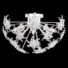 Schonbek 1870 DN1224N-48R - Esteracae 24IN 120V Flush Mount in Antique Silver with Radiance Crystal