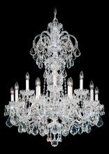 Schonbek 1870 6814-211H - Olde World 15 Light 120V Chandelier in Aurelia with Clear Heritage Handcut Crystal