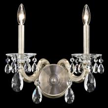 Schonbek 1870 S8602N-51R - San Marco 2 Light 120V Chandelier in Black with Clear Radiance Crystal