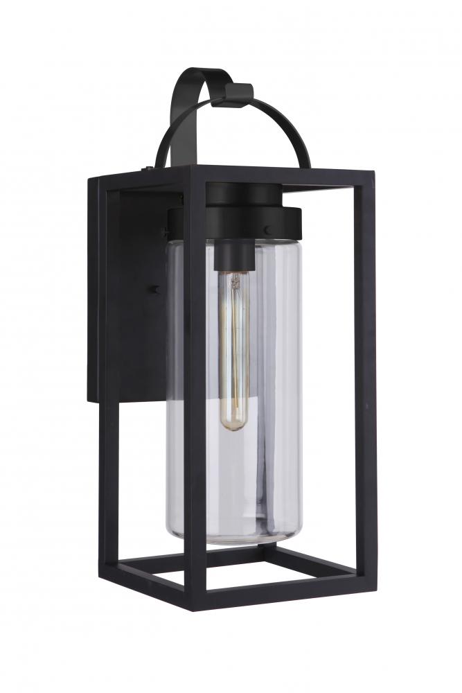 Neo 1 Light Medium Outdoor Wall Lantern in Midnight