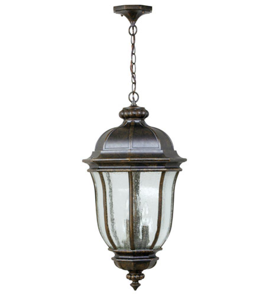 Harper 3 Light Outdoor Pendant in Peruvian Bronze Outdoor