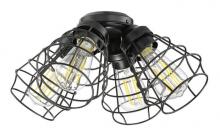 Craftmade LK405101-FB-LED - 4 Light Cage Light Kit in Flat Black