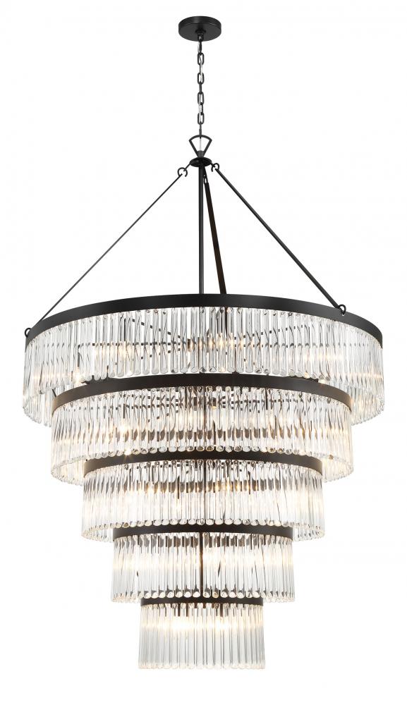 Emory 30 Light Black Chandelier