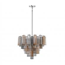 Crystorama ADD-312-CH-AU - Addis 12 Light Polished Chrome Chandelier