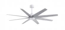 Matthews Fan Company AN-MWH-BW-64 - Ariella 8-blade ceiling fan in Matte White and Barn Wood Tone blades