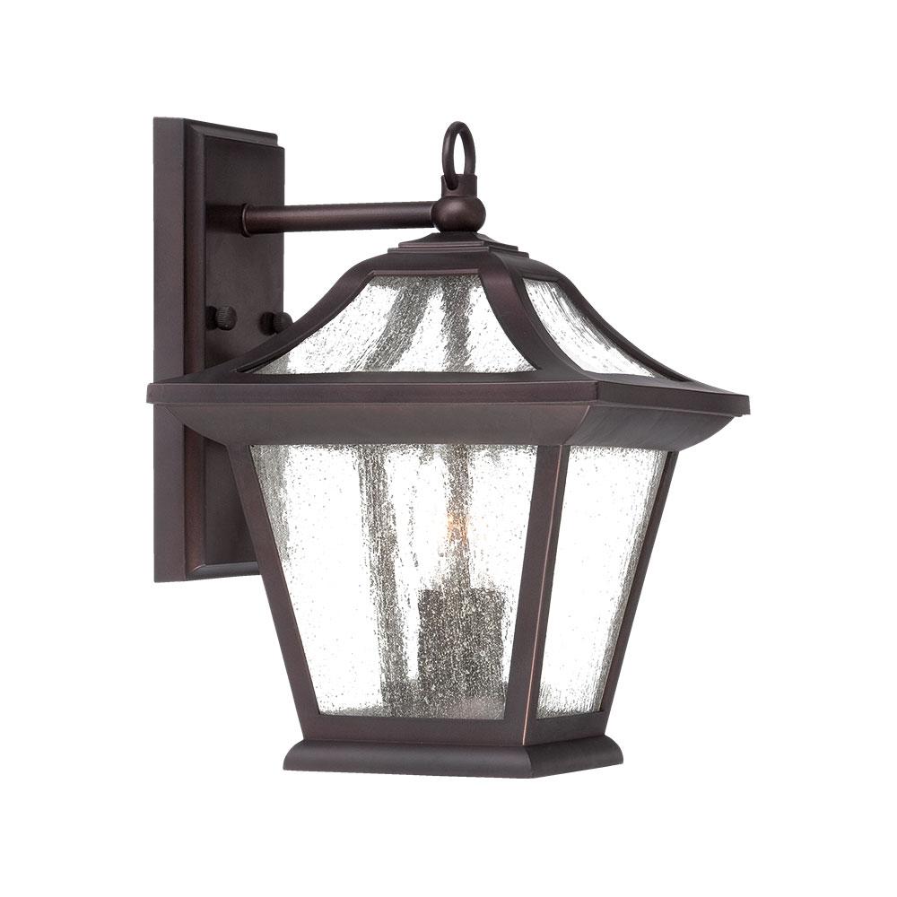 Aiken Collection Wall-Mount 2-Light Outdoor Architectural Bronze Light Fixture