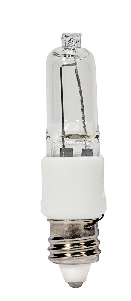 60 Watt; Halogen / Excel; T3; Clear; 3000 Average rated hours; 960 Lumens; Mini Candelabra base; 120