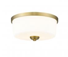 Z-Lite 220F3-HBR - 3 Light Flush Mount