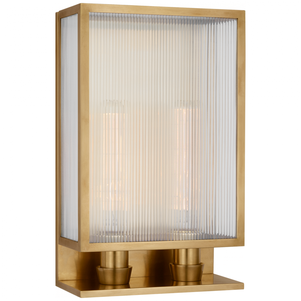 York 16" Double Box Sconce