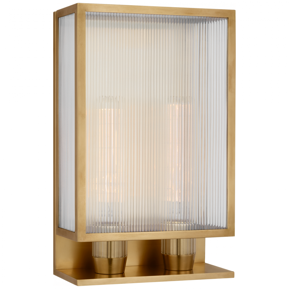 York 16" Double Box Outdoor Sconce