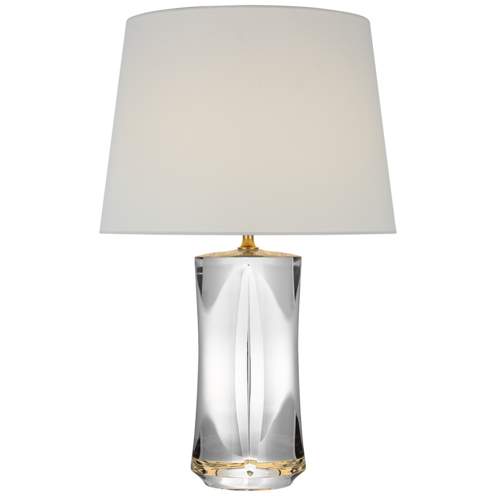 Figlia 27" Cordless V-Cut Round Table Lamp