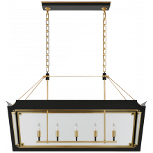 Visual Comfort & Co. Signature Collection JN 5023MBK/G-CG - Caddo Medium Linear Lantern