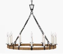 Visual Comfort & Co. Signature Collection CHC 5872AI/NRT - Darlana Medium Wrapped Ring Chandelier