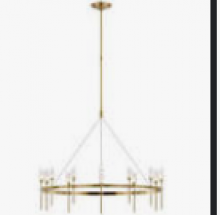 Visual Comfort & Co. Signature Collection PB 5030NB-CG - Overture Medium Ring Chandelier