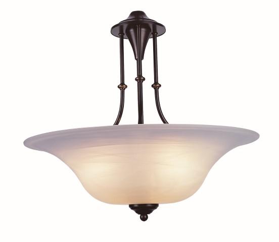 Perkins 3-Light Indoor Glass Bowl Pendant with Chain