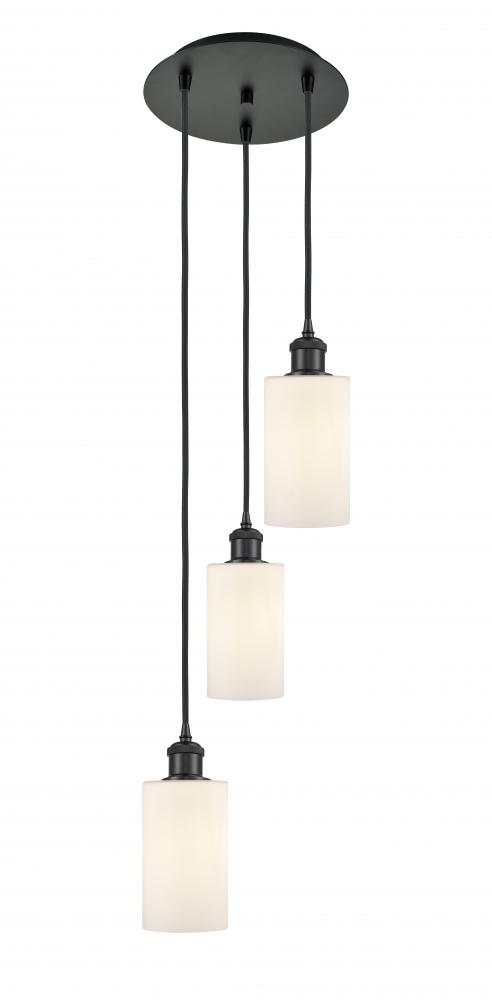 Clymer - 3 Light - 10 inch - Matte Black - Cord Hung - Multi Pendant