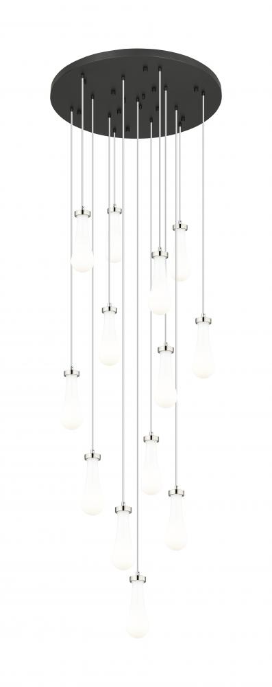 Owego - 13 Light - 32 inch - Brushed Polished Nickel - Multi Pendant