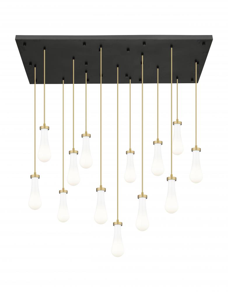 Owego - 13 Light - 54 inch - Brushed Brushed Brass - Multi Pendant