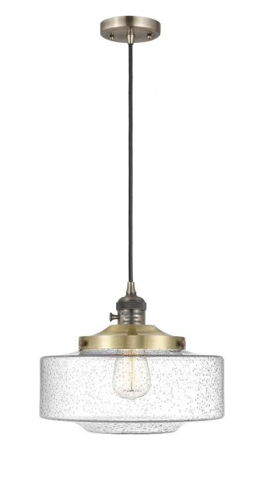 Bridgeton - 1 Light - 16 inch - Antique Brass - Cord hung - Mini Pendant