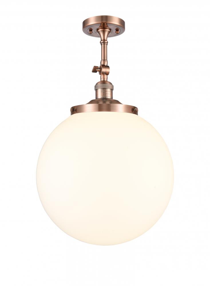 Beacon - 1 Light - 14 inch - Antique Copper - Semi-Flush Mount